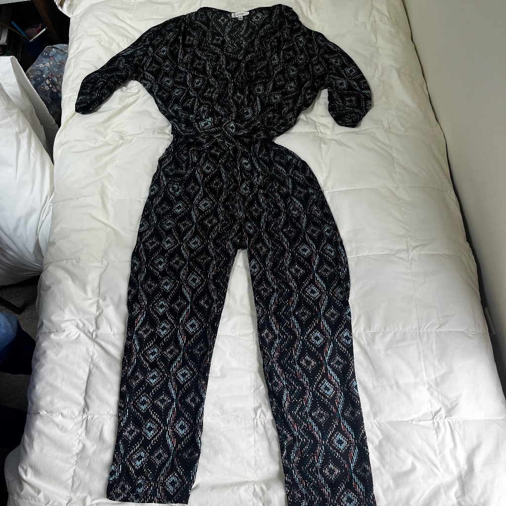 Elevenses Black Flowy Jumpsuit